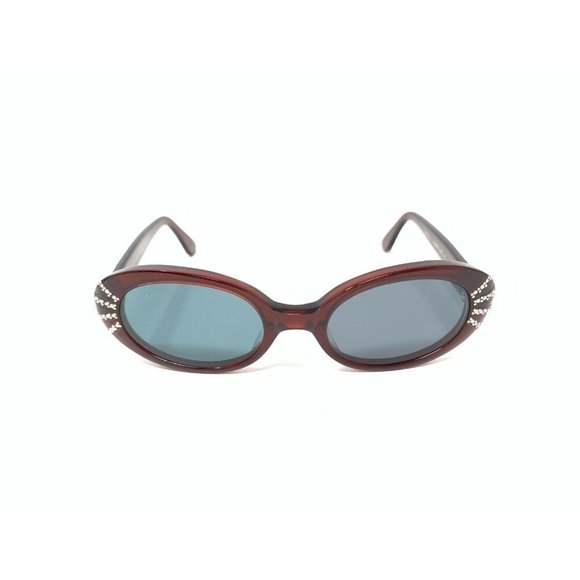 FRIEZEFRAMES Dorothy RED Eyeglasses 1A26 w/ Swarovski Crystals Made in France - Picture 3 of 11